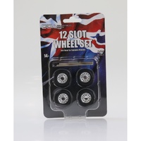1:24  12 Slot Wheels w/Tyres & Axles DDAW015