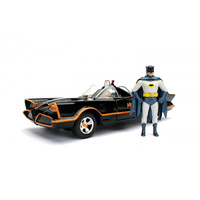 DIECAST1:24 1966 BATMOBILE W/FIGURINES