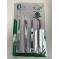  4 Asst Tweezers DL64001
