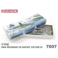DRAGON 1/700 H.M.S. REVENGE VS VICTOR III PLASTIC MODEL KIT 7007