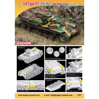  DRAGON 1/72 IJA TYPE 97 "CHI-HA" LATE PRODUCTION (SAIPAN 1944) PLASTIC MODEL