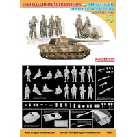 Dragon 1/72 3rd Fallschirmjager Division + KingTiger Henschel Prod. Ardennes 1944 Model Kit [7400]