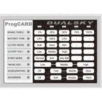 Dualsky Programming Card 3 suit Drone ESC