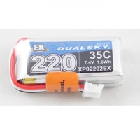 Dualsky 220mah 2S, 30C LiPo Battery, UMX Plug Suit Beast
