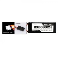 Dualsky 800mah 2S 25C LiPo Receiver Battery, IVM,  JR Plug