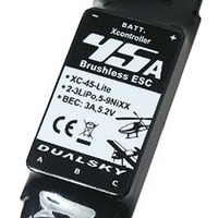 Dualsky XC-45-LITE Brushless Speed Control 45A, 2-3S DSXC45LITE