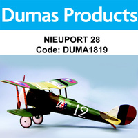 DUMAS 1819 35 INCH NIEUPORT 28 R/C ELECTRIC POWERED DUMA1819