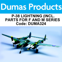 DUMAS 324 P-38 LIGHTNING (INCL. PARTS FOR F AND M SERIES) 30 INCH WINGSPAN DUMA324