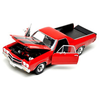 1:18 DIECAST1970 CHEVROLET EL CAMINO RED