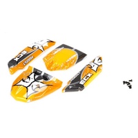 ECX Body Set, Decorated, Orange/Grey, ECX Roost