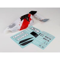 ECX Body/Wing, White/Red 1/10 2WD Boost