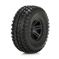 ECX Front Premount Black Wheel (2) 1:10 AMP DB