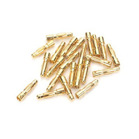 E-Flite Gold Bullet Connector, Male, 4mm (30) EFLAEC513