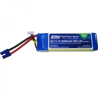 E-Flite 3000mAh 3S 11.1V 30C LiPo, EC3