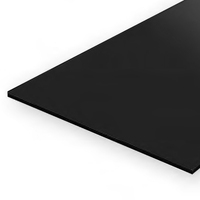 EVERGREEN 9514 15 X 30CM BLACK STYRENE SHEET .030 (PACK OF 2)