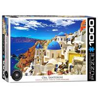 OIA, SANTORINI GREECE 1000PC JIGSAW PUZZLE EUR60944