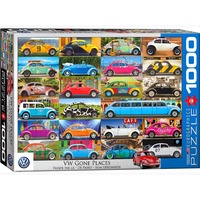 EUROGRAPHICS VW BEETLE GONE PLACES 1000 PC