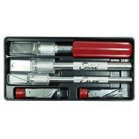 EXCEL 44082 HOBBY KNIFE SET - PLASTIC TRAY EXL44082