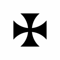 FLAIR ATTLIA BLACK GERMAN CROSS 2 PER SET  FOK.EIII 157/15