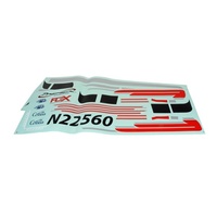 Flex Cessna 170- Red/Silver Decal Set
