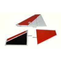 Flex Innovations Stab and Fin Set, Orange, Flex Jet