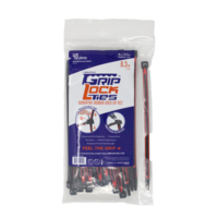 GRIP LOCK TIES 8 INCH RED 40