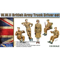 Gecko 1/35 WW II British Army Truck Driver Set Plastic Model Kit  GM35007