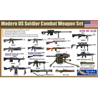 Gecko 1/35 Modern US Soldier Combat Weapon Set Plastic Model Kit GM35082