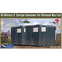  Gecko 1/35 US Military 8' Storage Container Set (Vietnam War Era) Plastic Model Kit  GM35112