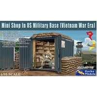 Gecko 1/35 Mini Shop In US Military Base (Vietnam War Era) Plastic Model Kit 