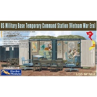 Gecko 1/35 US Military Base Temporary Command Station (Vietnam War Era) Plastic Model Kit 