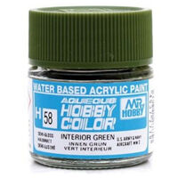 MR HOBBY Aqueous Sem Gloss Int'or Green