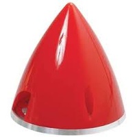GREAT PLANES SPINNER 3-1/4 NYLON ALUM RED GPM-Q4781