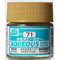 MR HOBBY Aqueous Sem Gloss Middle Stone H071