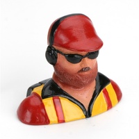 Hangar 9 1/6 Pilot - with Beard, Hat Headphones& Glasses