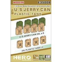 Hero Hobby 1/35 Modern US Jerry Can & Plastic Tank Plastic Model Kit