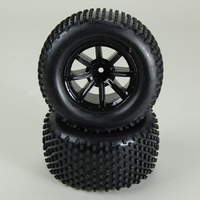 HELION HLNA0214 TIRES. MOUNTED. BLACK WHEEL. PAIR (DOMINUS. TR)