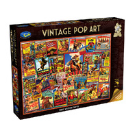 VINTAGE POP ART GREAT WESTERN POSTER 1000 PCS HOL774166