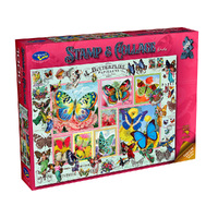 STAMP & COLLAGE BUTTERFLIES 1000 PCS HOL774586