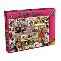 STAMP & COLLAGE KITTENS 1000pc HOL774593