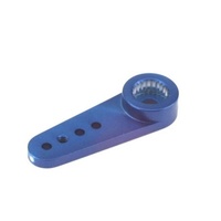 Hitec Machined Aluminium Single Sided Servo Horn, Blue, R-LM24 HRC55701
