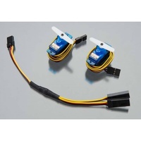 Hitec Sky Scout Aiileron Package, Inc 2x HS-55 480mm, 1x 6inch Y Harness