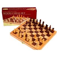 CHESS WOOD SET 10.5" INLAID HSN20003