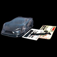 1/8 GT Concept Car Clear Body + Wing + S