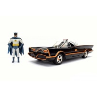 1:24 BATMAN 1966 CLASSIC TV SERIES BATMOBILE WITH BATMAN FIGURE  JA98259