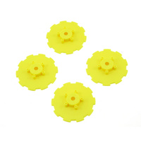 Hazard - Wheel Dish yellow SC10.2/SC10
