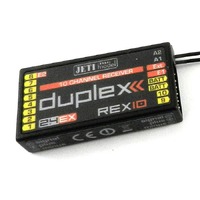 10 channel full-range receiver compatible with JETI EX & EX Bus protocols. Supports telemetry functions.