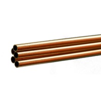 K&S 1145 ROUND BRASS TUBE .014 WALL (36IN LENGTHS) 1/8IN (1 tube per bag x 5 bags)