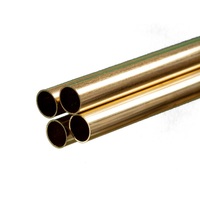 K&S 1152 ROUND BRASS TUBE .014 WALL (36IN LENGTHS) 11/32 (1 tube per bag x 4 bags) 