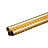 K&S 1153 ROUND BRASS TUBE .014 WALL (36IN LENGTHS) 3/8IN  (1 tube per bag x 3 bags)